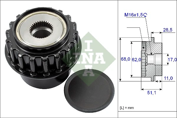 Alternator Freewheel Clutch